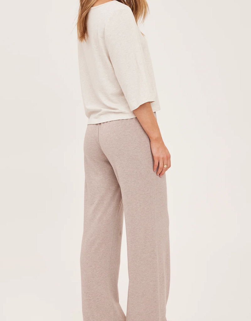 Gentle Fawn Milo Jersey Pant in Heather Latte