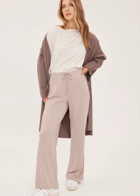 Gentle Fawn Milo Jersey Pant in Heather Latte