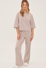 Gentle Fawn Milo Jersey Pant in Heather Latte