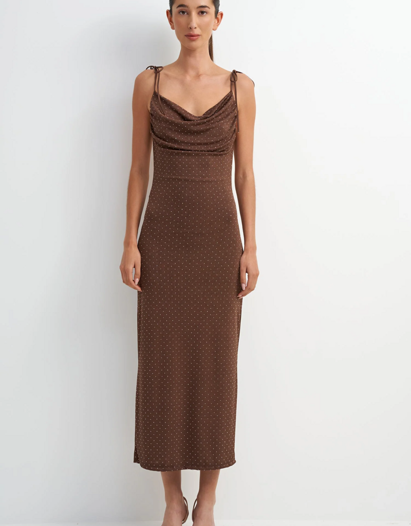 ASTRID Hayden Slip Dress With Shoulder Ties