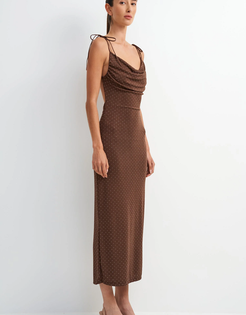 ASTRID Hayden Slip Dress With Shoulder Ties