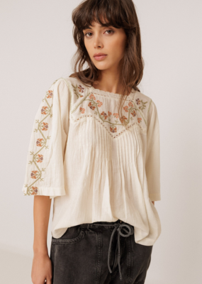 Indi and Cold Anita Floral Embroidered Blouse