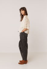 Indi and Cold Anita Floral Embroidered Blouse in Cream