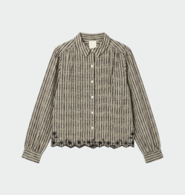 Indi and Cold Pongo Button Up Top With Embroidered Detail