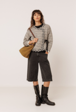 Indi and Cold Perdita Waist Tie Jacket in Black and White Check