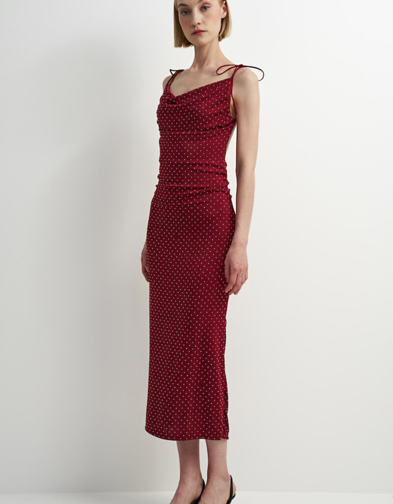 ASTRID Hayden Slip Dress With Shoulder Ties