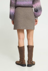 ICHI Wolca Skirt in Greige Melange