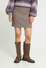 ICHI Wolca Skirt in Greige Melange