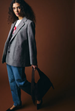 ICHI Lubana Blazer in Grey Check