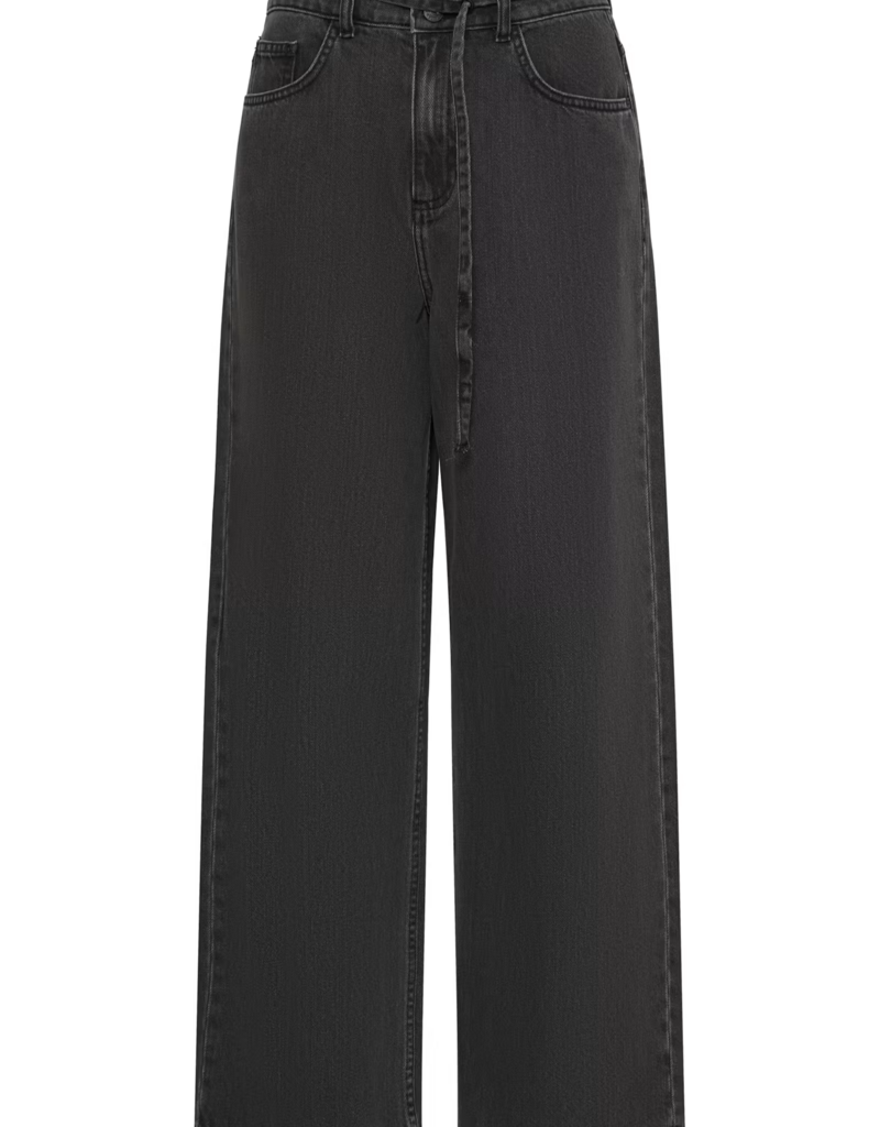 B.Young Kimu Belted Jeans in Black Wash