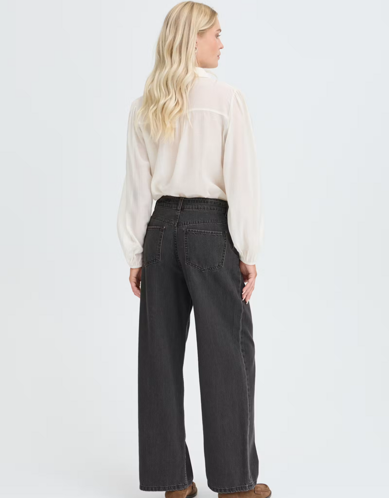B.Young Kimu Belted Jeans in Black Wash