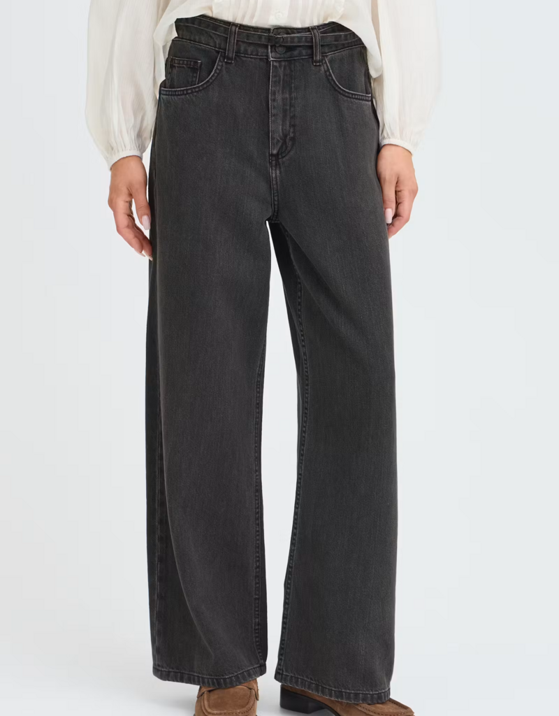 B.Young Kimu Belted Jeans in Black Wash