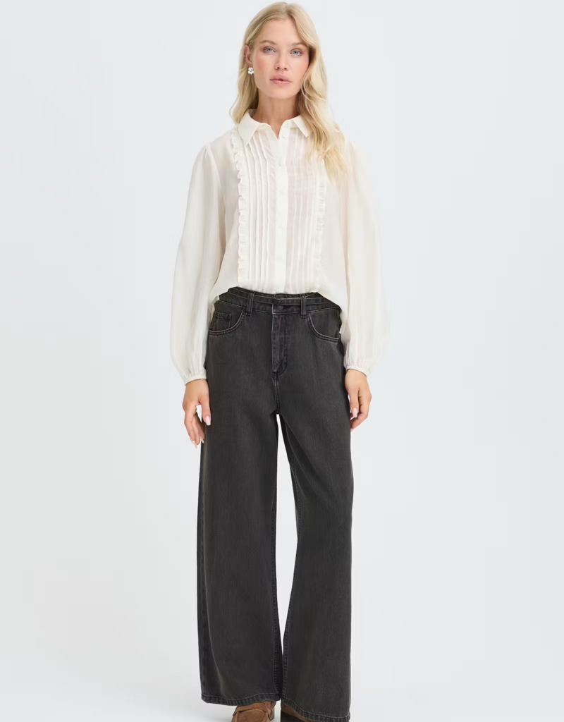 B.Young Kimu Belted Jeans in Black Wash