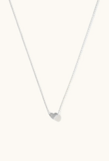 Sugar Blossom Dorthy Puffy Heart Necklace in Silver