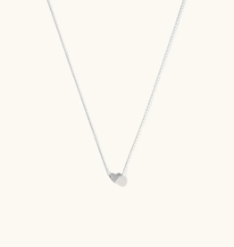 Sugar Blossom Dorthy Puffy Heart Necklace in Silver