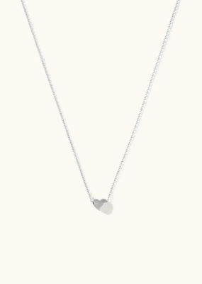 Sugar Blossom Dorthy Puffy Heart Necklace in Silver