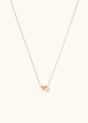 Sugar Blossom Dorthy Puffy Heart Necklace in Gold