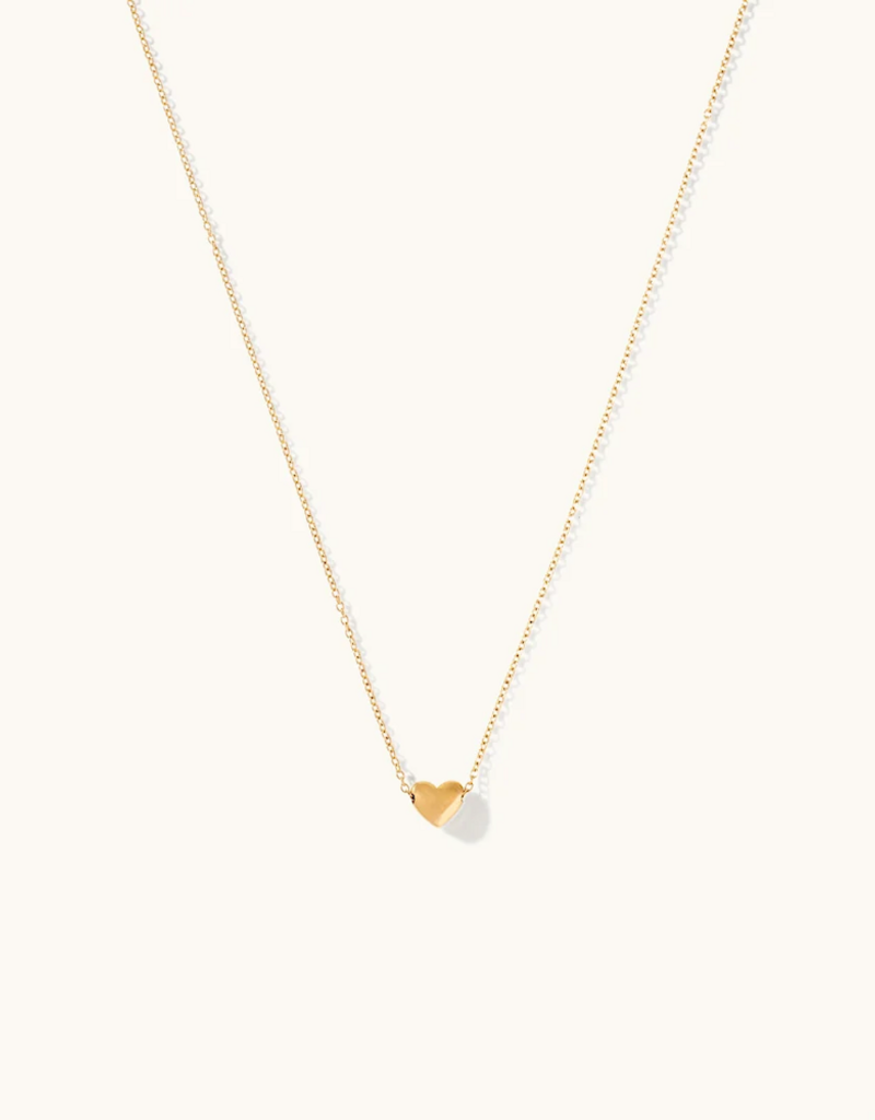 Sugar Blossom Dorthy Puffy Heart Necklace in Gold