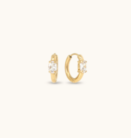 Sugar Blossom Sutton Crystal Huggie in Gold