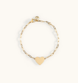 Sugar Blossom Donna Heart Chain Bracelet in Gold