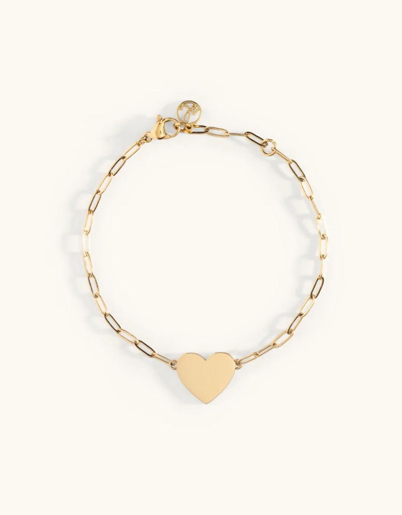 Sugar Blossom Donna Heart Chain Bracelet in Gold