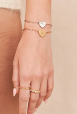 Sugar Blossom Donna Heart Chain Bracelet in Gold