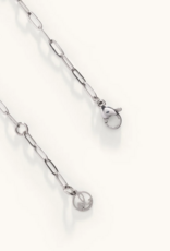 Sugar Blossom Cherri Heart Chain Necklace in Silver
