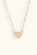 Sugar Blossom Cherri  Heart Chain Necklace in Gold