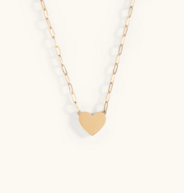 Sugar Blossom Cherri  Heart Chain Necklace in Gold
