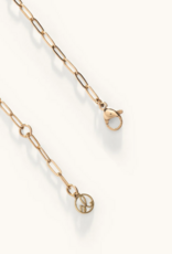 Sugar Blossom Cherri  Heart Chain Necklace in Gold