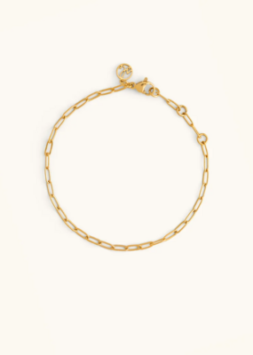 Sugar Blossom Petite Paperclip Bracelet in Gold