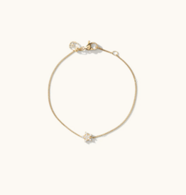 Sugar Blossom Flora Star Charm Bracelet in Gold