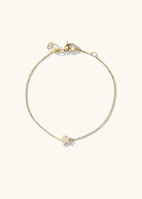 Sugar Blossom Flora Star Charm Bracelet in Gold