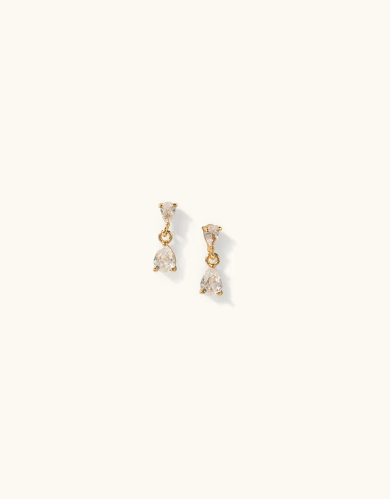 Sugar Blossom Vada Crystal Dabgle Earring in Gold