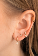 Sugar Blossom Vada Crystal Dabgle Earring in Gold