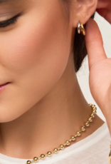 Sugar Blossom Mia Dual Metal Hoop in Silver and Gold