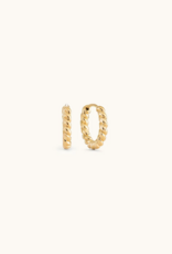 Sugar Blossom Maryel  Twisted Huggie Earring in gold