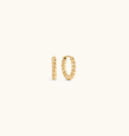 Sugar Blossom Maryel  Twisted Huggie Earring in gold