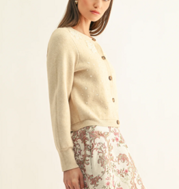 Adelyn Rae Daleyza Flared Jacquard Mini Skirt