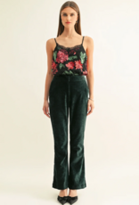 Adelyn Rae Scarlette Contrast Lace Sequin Cami in Black Mutli Sequin