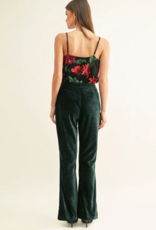 Adelyn Rae Scarlette Contrast Lace Sequin Cami in Black Mutli Sequin