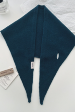 LadyJuneAccessories Wool Triangle Scarf in Navy