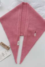 LadyJuneAccessories Wool Triangle Scarf in Pink