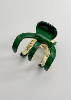 LadyJuneAccessories Small Claw Clip in Emerald