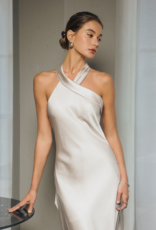 Dress Forum Talli Maxi Halter Dress in Silverlight
