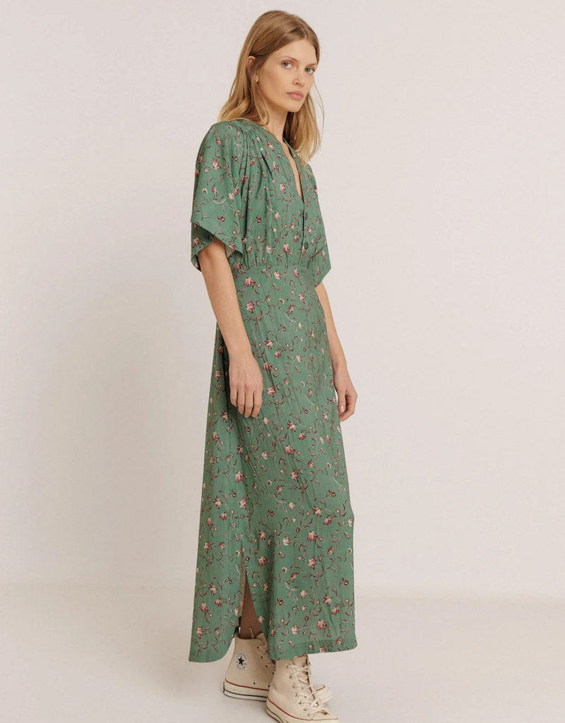 Indi and Cold Tabitha Long Floral Print Dress
