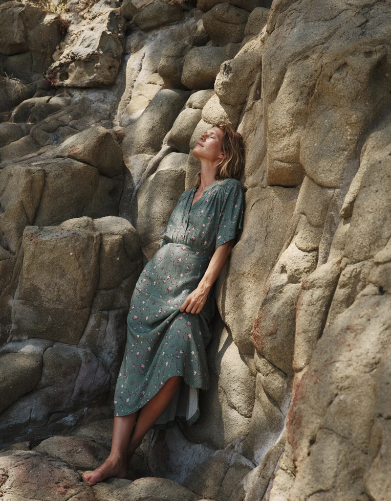 Indi and Cold Tabitha Long Floral Print Dress
