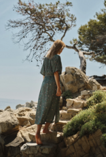 Indi and Cold Tabitha Long Floral Print Dress