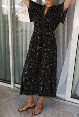 Indi and Cold Tabitha Long Floral Print Dress