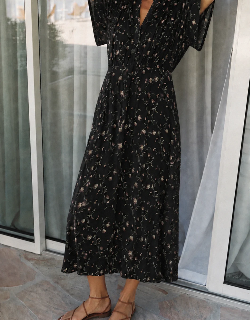 Indi and Cold Tabitha Long Floral Print Dress